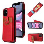 For iPhone 12 mini Soft Skin Leather Wallet Bag Phone Case (Red)
