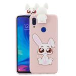 For Xiaomi Redmi Note 7 Cartoon Shockproof TPU Protective Case with Holder(Rabbit)