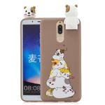 For Huawei Mate 10 Lite Cartoon Shockproof TPU Protective Case with Holder(Hamsters)