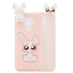 For Huawei Mate 30 Lite Cartoon Shockproof TPU Protective Case with Holder(Rabbit)