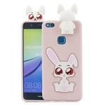 For Huawei P10 Lite Cartoon Shockproof TPU Protective Case with Holder(Rabbit)