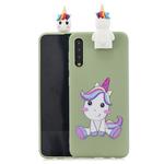 For Huawei P20 Cartoon Shockproof TPU Protective Case with Holder(Unicorn)