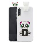 For Huawei P20 Cartoon Shockproof TPU Protective Case with Holder(Panda)