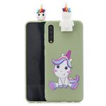 For Huawei P20 Pro Cartoon Shockproof TPU Protective Case with Holder(Unicorn)