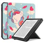 For KOBO Libra2 2021 TPU Multi-folding Leather Tablet Case(Unicorn)