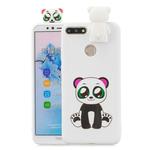 For Huawei Honor 7A Cartoon Shockproof TPU Protective Case with Holder(Panda)