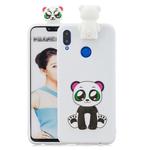 For Huawei Honor 8X Cartoon Shockproof TPU Protective Case with Holder(Panda)