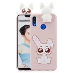 For Huawei Honor 8X Cartoon Shockproof TPU Protective Case with Holder(Rabbit)
