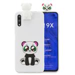 For Huawei Honor 9X Cartoon Shockproof TPU Protective Case with Holder(Panda)