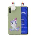 For Huawei Honor 9X Pro Cartoon Shockproof TPU Protective Case with Holder(Unicorn)