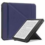 For KOBO Libra2 2021 TPU Multi-folding Leather Tablet Case(Dark Blue)