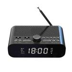 DAB-A5 LED Display Bedside DAB/FM Clock Radio with Bluetooth Speaker, EU Version(Black)