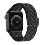 W Texture Nylon Strap For Apple Watch Series 8&7 41mm / SE 2&6&SE&5&4 40mm / 3&2&1 38mm(Black)