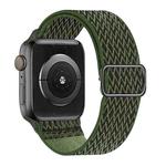 W Texture Nylon Strap For Apple Watch Series 8&7 41mm / SE 2&6&SE&5&4 40mm / 3&2&1 38mm(ArmyGreen)