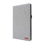 For Nokia T20 TPU + Fabric PU Leather Tablet Case(Grey)