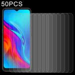 50 PCS 0.26mm 9H 2.5D Tempered Glass Film For TCL 20E