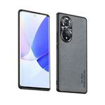 For Huawei nova 9 Pro Suede Leather Phone Case(Grey)
