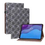 For Lenovo Tab M10 HD Gen 2 TB-X306X Color Weave Leather Tablet Case with Holder(Black)