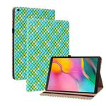 For Samsung Galaxy Tab A 10.1 2019 T510 Color Weave Leather Tablet Case with Holder(Green)