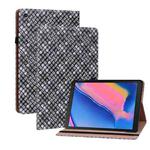 For Samsung Galaxy Tab A 8.0 2019 T290 Color Weave Leather Tablet Case with Holder(Black)