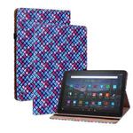 For Amazon Kindle Fire HD8 2020 Color Weave Smart Leather Tablet Case(Blue)