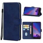 Leather Phone Case For Tecno Camon 12(Blue)