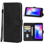 Leather Phone Case For Tecno Pop 2 F(Black)