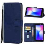 Leather Phone Case For Tecno Pop 2 F(Blue)