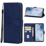 Leather Phone Case For vivo iQOO 7 India(Blue)