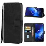 Leather Phone Case For Alcatel 3x 2019(Black)