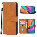 Leather Phone Case For Infinix Hot 8(Brown)