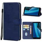 Leather Phone Case For Sharp Aquos Sense 3 Plus(Blue)