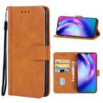 Leather Phone Case For Tecno Pouvoir 4 Pro(Brown)