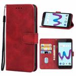 Leather Phone Case For Wiko Sunny3(Red)