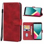 Leather Phone Case For Wiko Y61(Red)