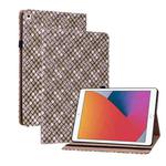 Color Weave Smart Leather Tablet Case For iPad 10.2 2019/Air 2019/10.5/10.2 2020/2021(Brown)