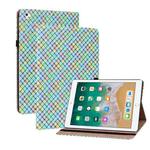 Color Weave Smart Leather Tablet Case For iPad Pro 9.7 2018 / 2017(Rainbow)