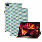 Color Weave Smart Leather Tablet Case For iPad Pro 11 2021 / 2020 / 2018 / Air 2020 10.9 (Rainbow)