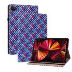 Color Weave Smart Leather Tablet Case For iPad Pro 11 2021 / 2020 / 2018 / Air 2020 10.9 (Blue)