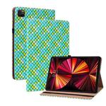 Color Weave Smart Leather Tablet Case For iPad Pro 11 2021 / 2020 / 2018 / Air 2020 10.9 (Green)
