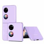 For Huawei P50 Pocket Skin Feel Frosted Electroplated Phone Case(Purple)