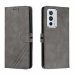 For OnePlus 9RT 5G Cow Texture Leather Phone Case(Grey)