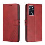 For OPPO A55 5G / A56 5G Cow Texture Leather Phone Case(Red)