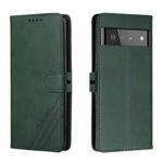 For Google Pixel 6 Pro Cow Texture Leather Phone Case(Green)