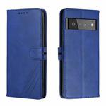 For Google Pixel 6 Pro Cow Texture Leather Phone Case(Blue)