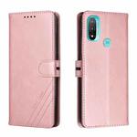 For Motorola Moto E30 / E40 Cow Texture Leather Phone Case(Rose Gold)