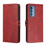 For Motorola Edge 20 Pro Cow Texture Leather Phone Case(Red)