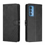 For Motorola Edge 20 Pro Cow Texture Leather Phone Case(Black)