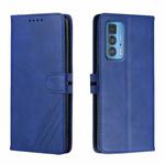 For Motorola Edge 20 Pro Cow Texture Leather Phone Case(Blue)