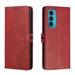 For Motorola Edge 20 Cow Texture Leather Phone Case(Red)